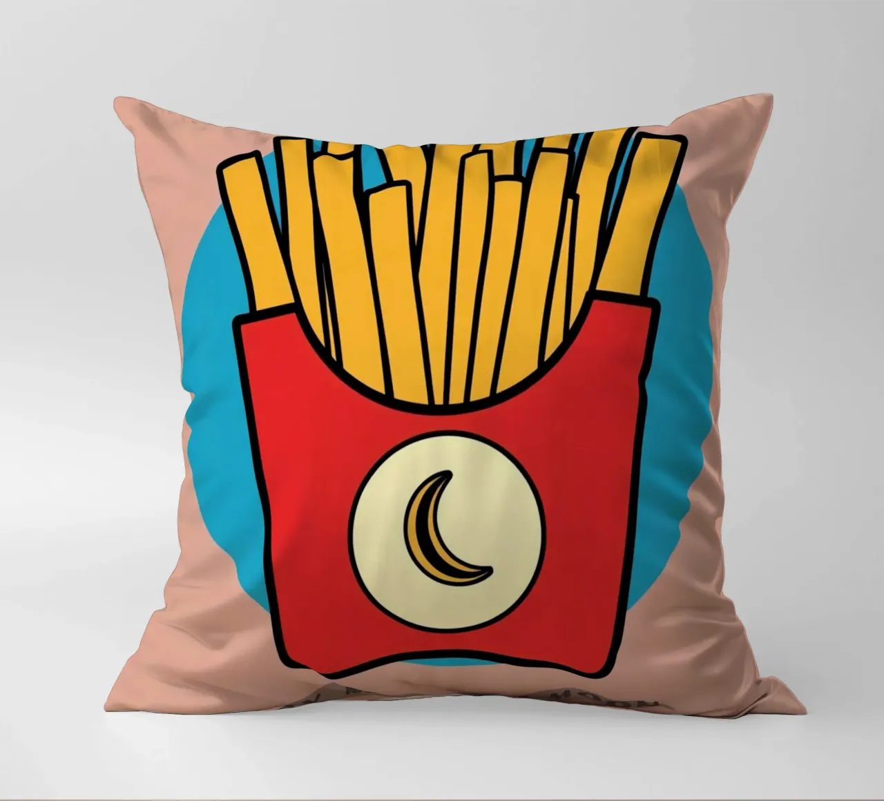 Patate fritte "Fry Me to The Moon" (friggimi fino alla luna) cuscino da DesignDoodle