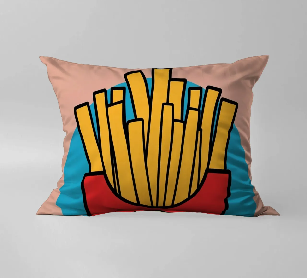 Patate fritte "Fry Me to The Moon" (friggimi fino alla luna) cuscino da DesignDoodle