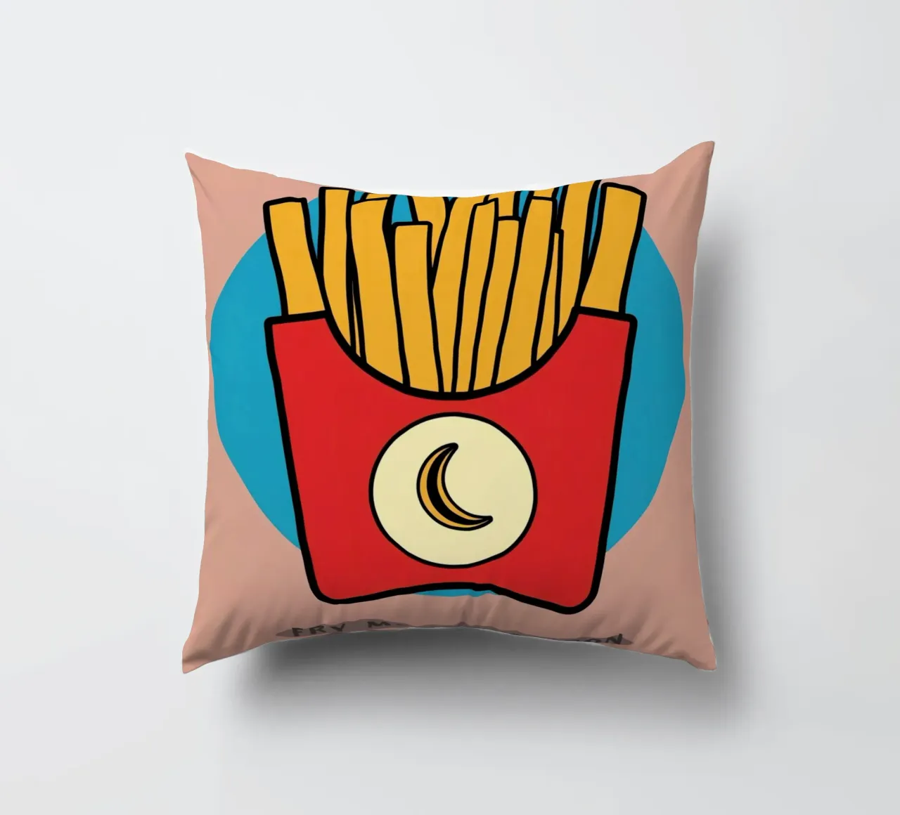 Patate fritte "Fry Me to The Moon" (friggimi fino alla luna) cuscino da DesignDoodle