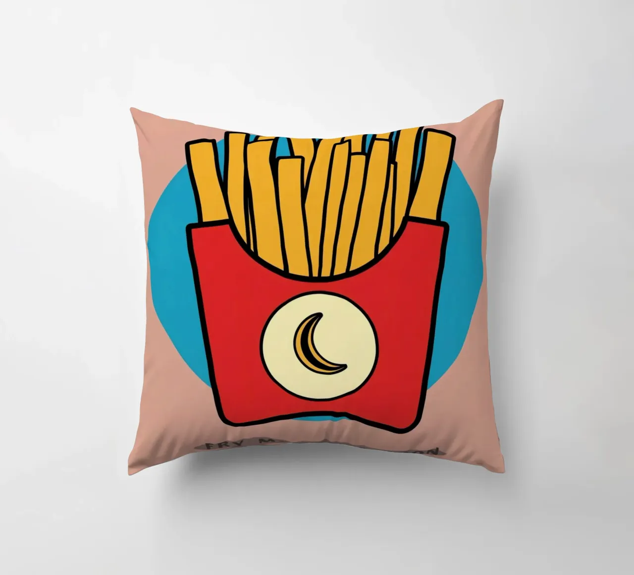 Patate fritte "Fry Me to The Moon" (friggimi fino alla luna) cuscino da DesignDoodle