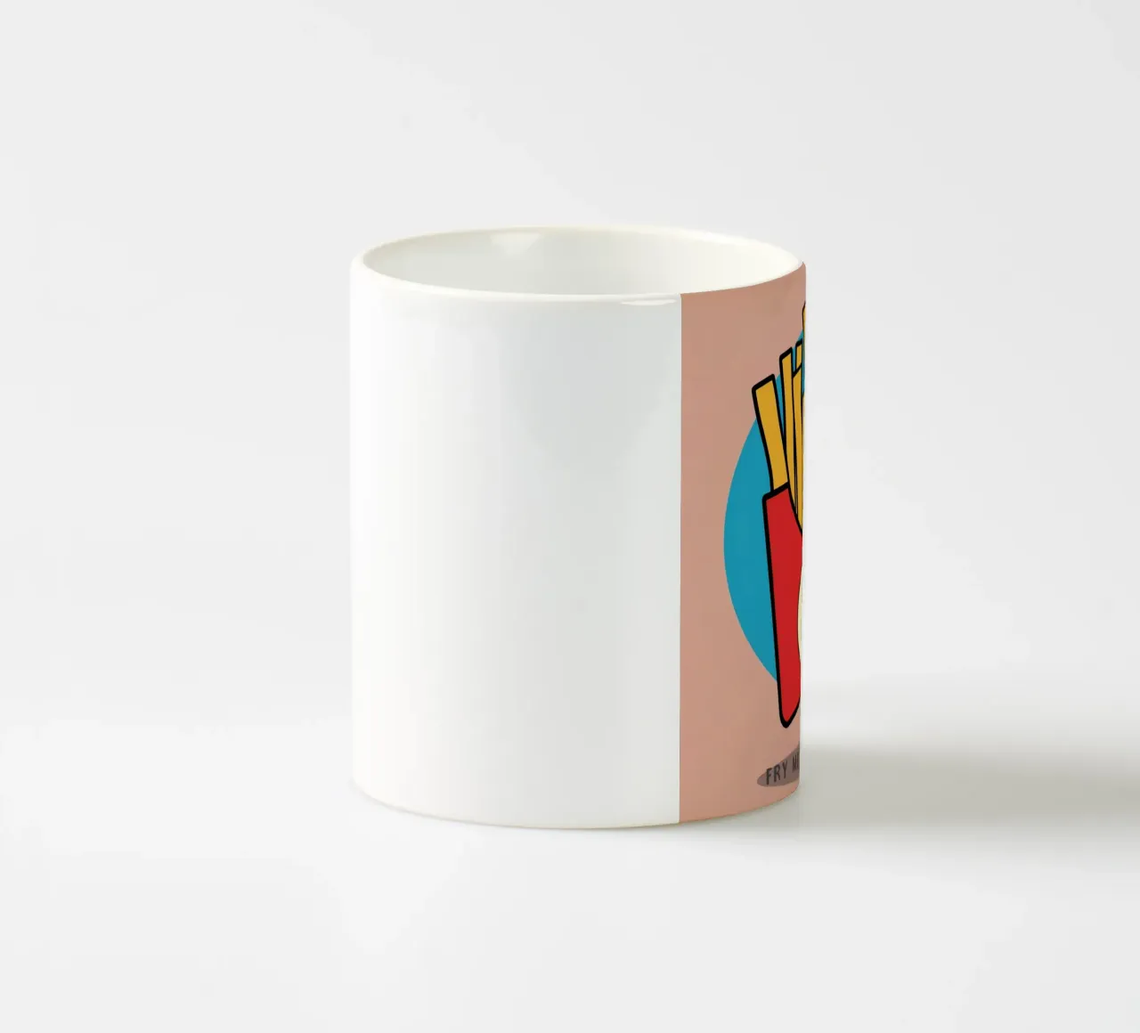 Patate fritte "Fry Me to The Moon" (friggimi fino alla luna) tazza in ceramica da DesignDoodle