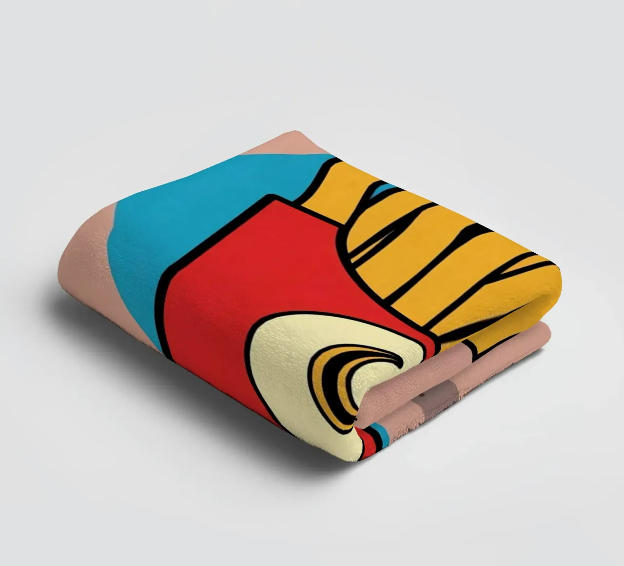 Frites "Fry Me to The Moon" (frites jusqu'à la lune) serviette de bain de DesignDoodle