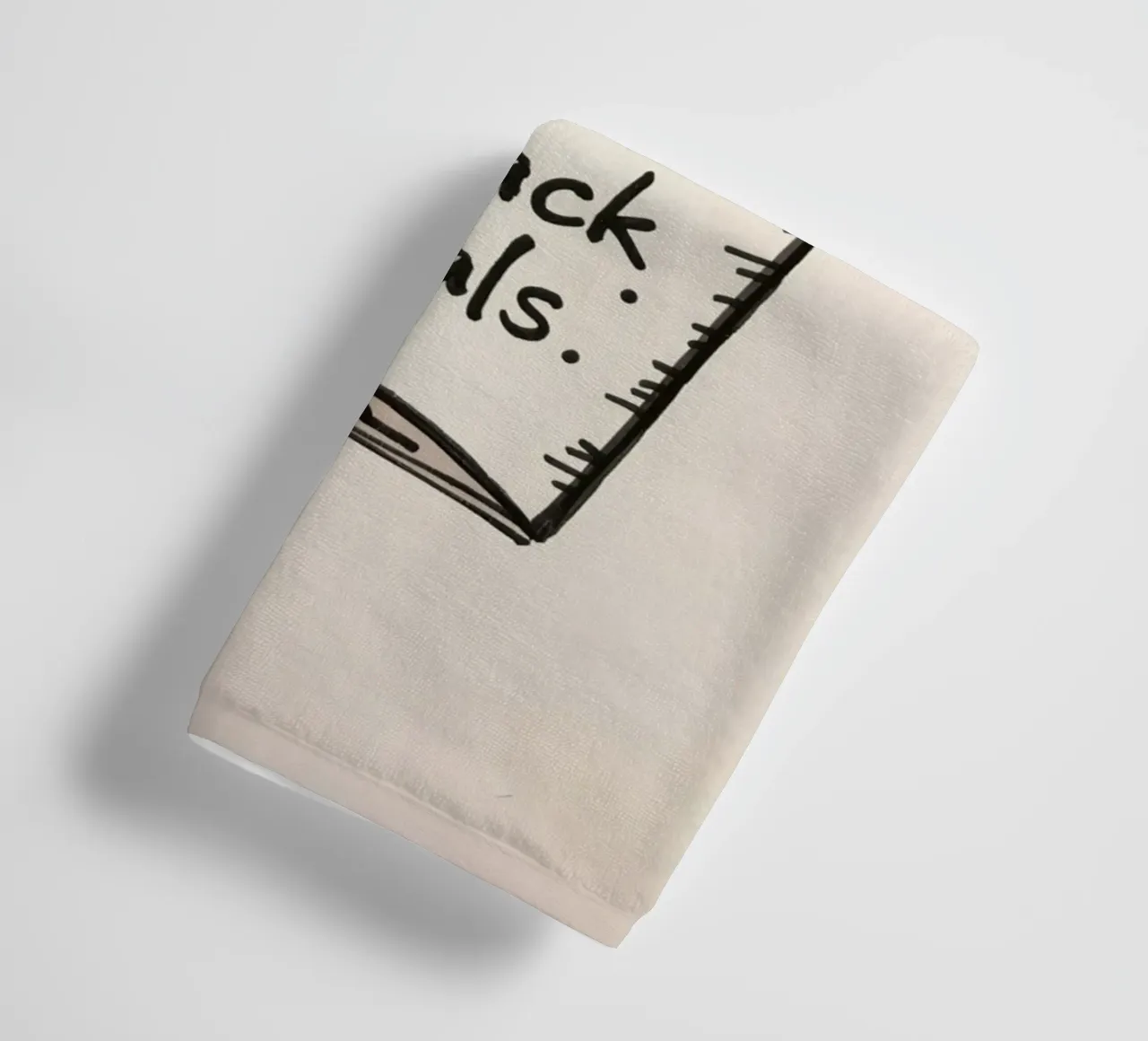 Frites " Buts de la collation" serviette de bain de DesignDoodle