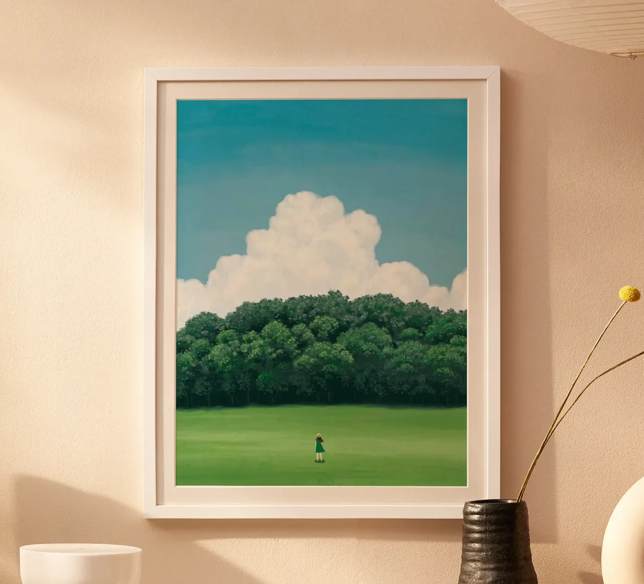 chill with forest cloud poster da juli