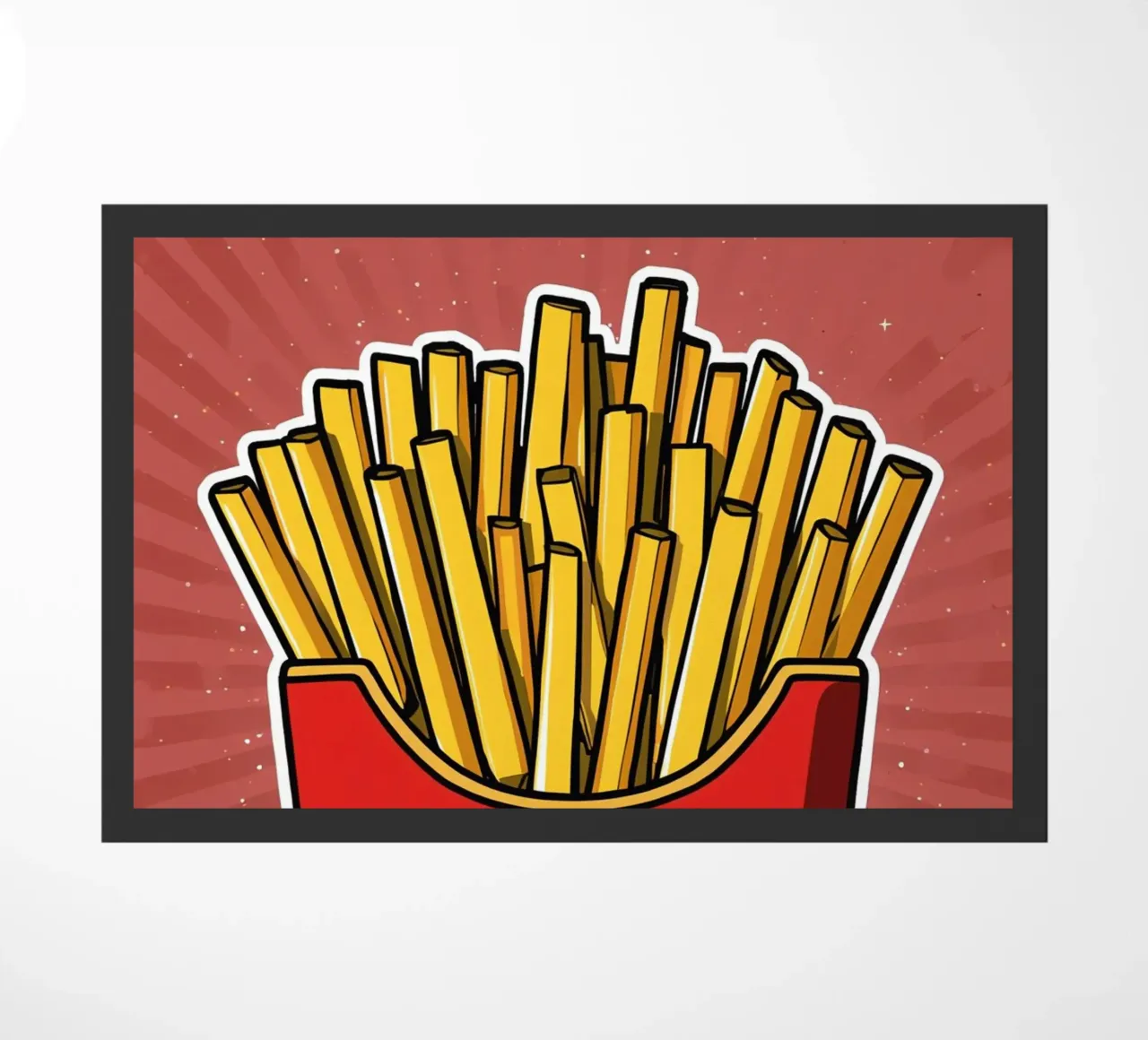 Pop-Art French Fries in Red Carton zerbino da DesignDoodle