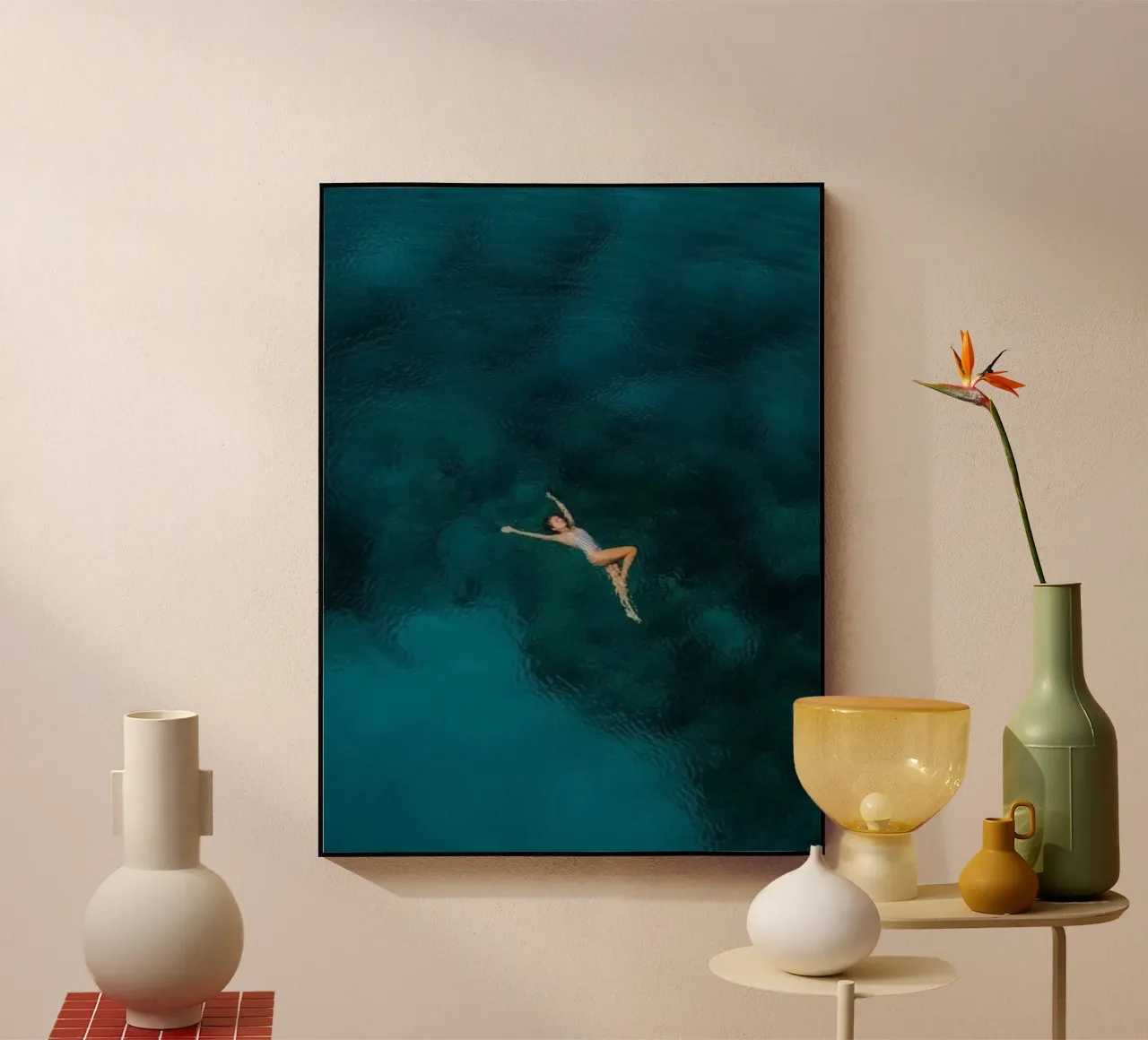 lying on water plexiglass da juli