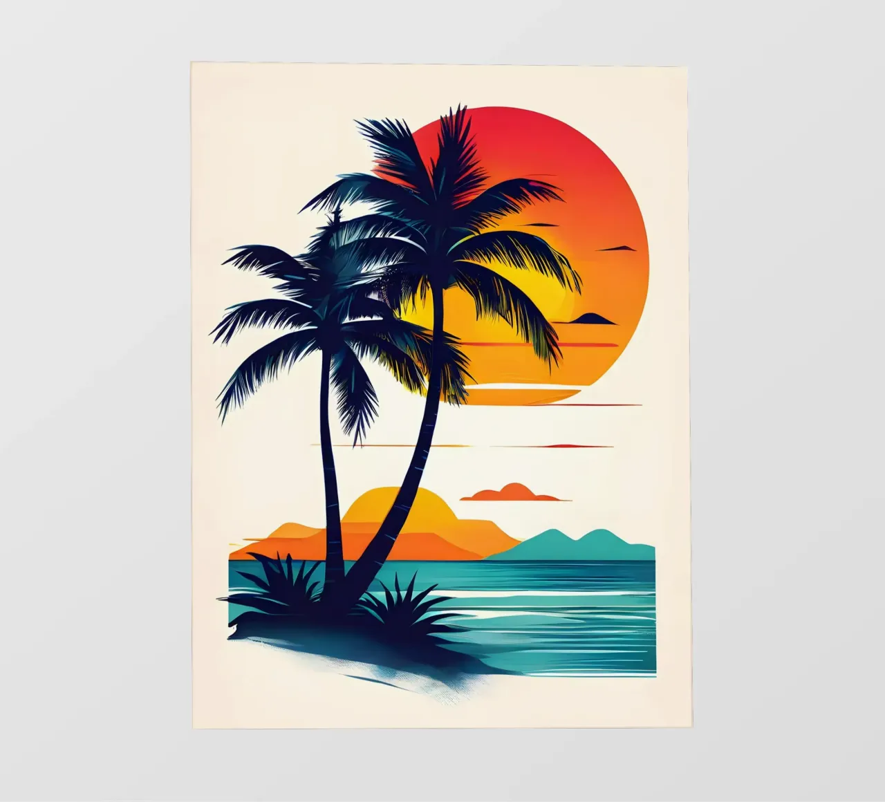Tramonto tropicale pellicola backlit da Artistic-shop