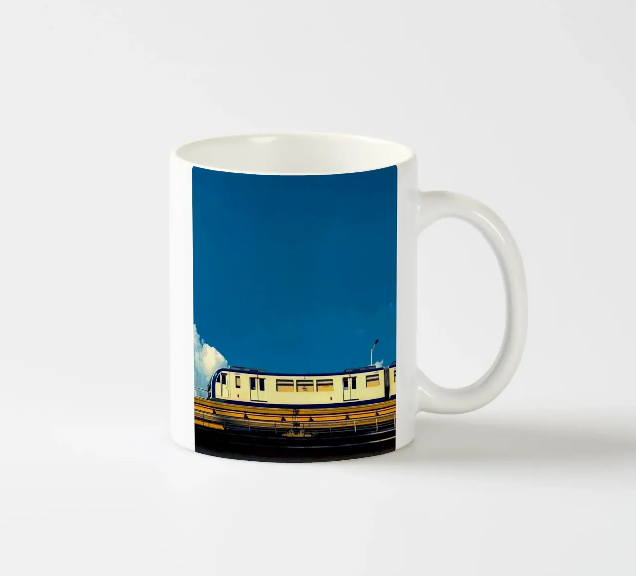 train in sunset tazza in ceramica da juli