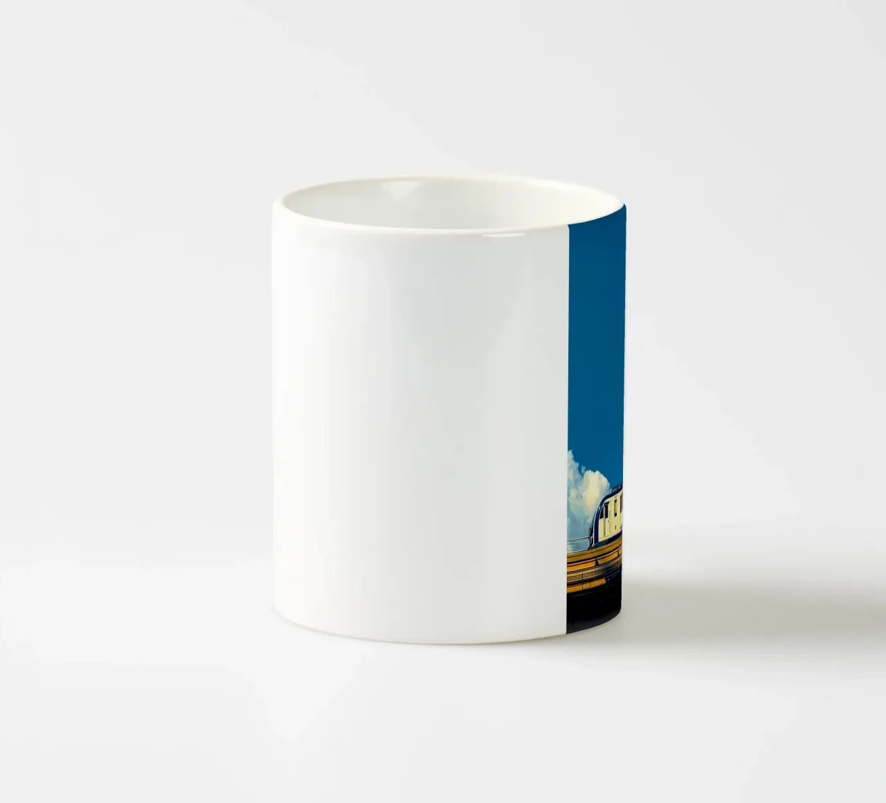train in sunset tazza in ceramica da juli