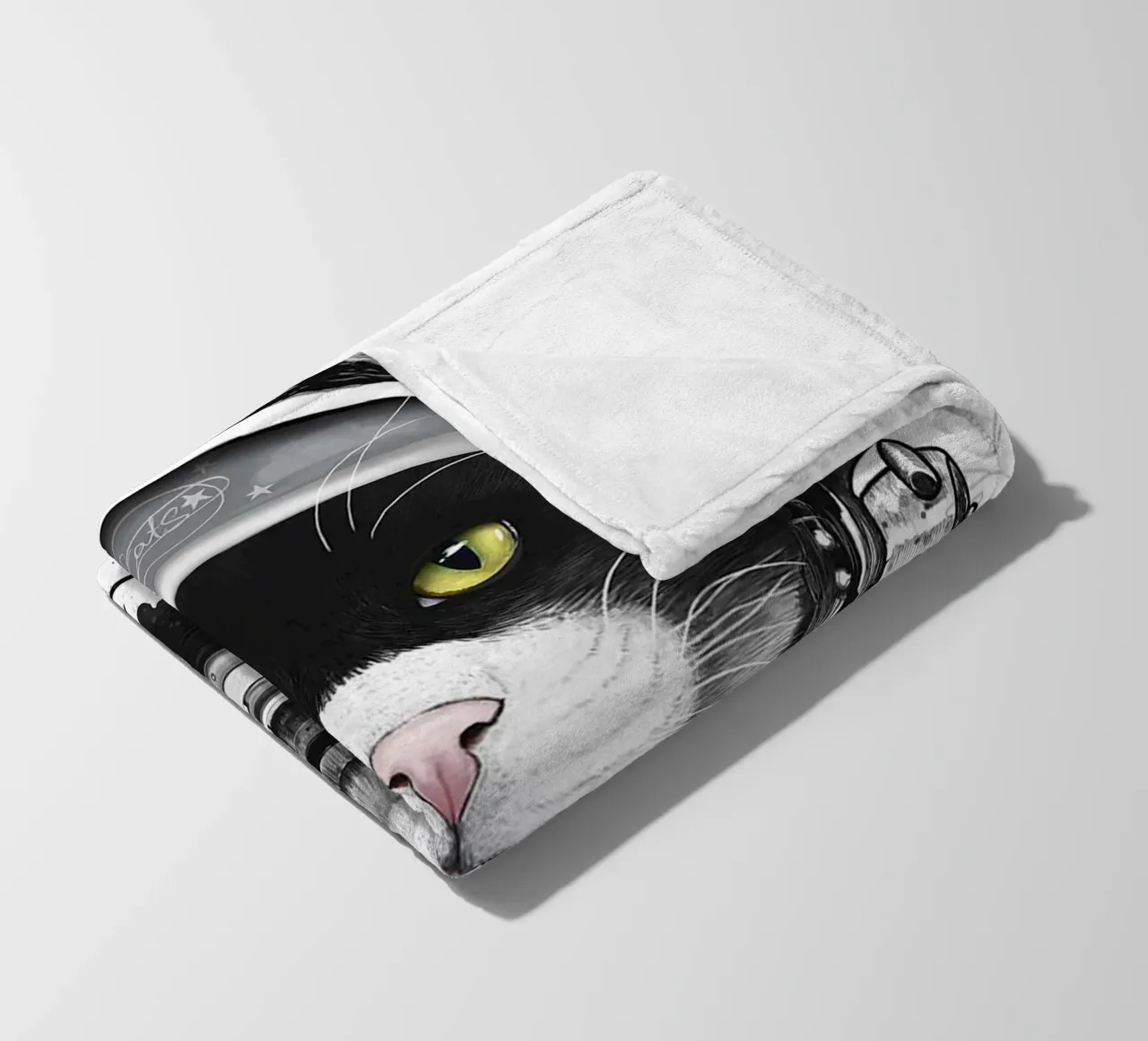 Gatto cosmico coperta in pile da Leonard