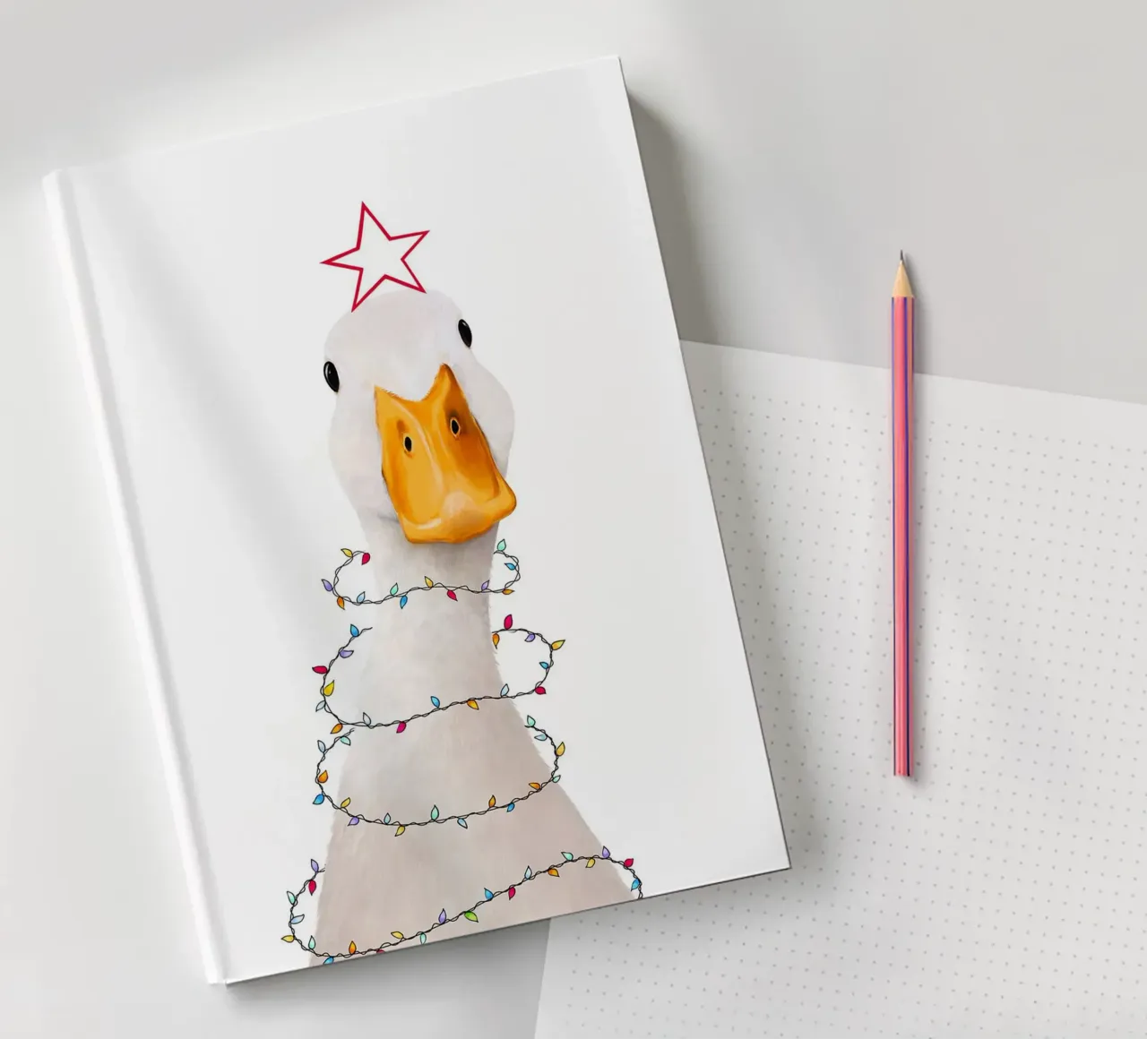 Christmas duck notebook by Leonard