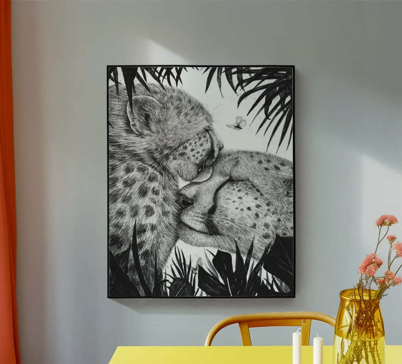 Amore per il ghepardo plexiglass da Leonard