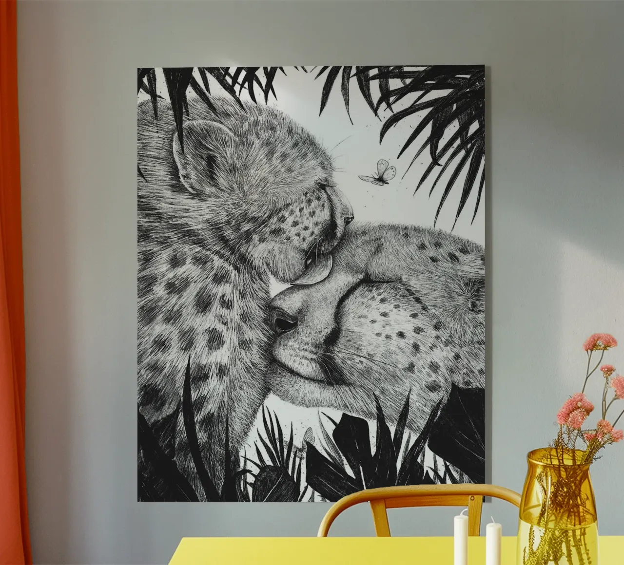 Amore per il ghepardo plexiglass da Leonard