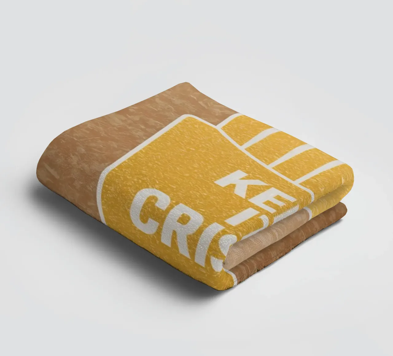 Patatine fritte dorate con "KEEP IT CRISPY asciugamano da bagno da DesignDoodle