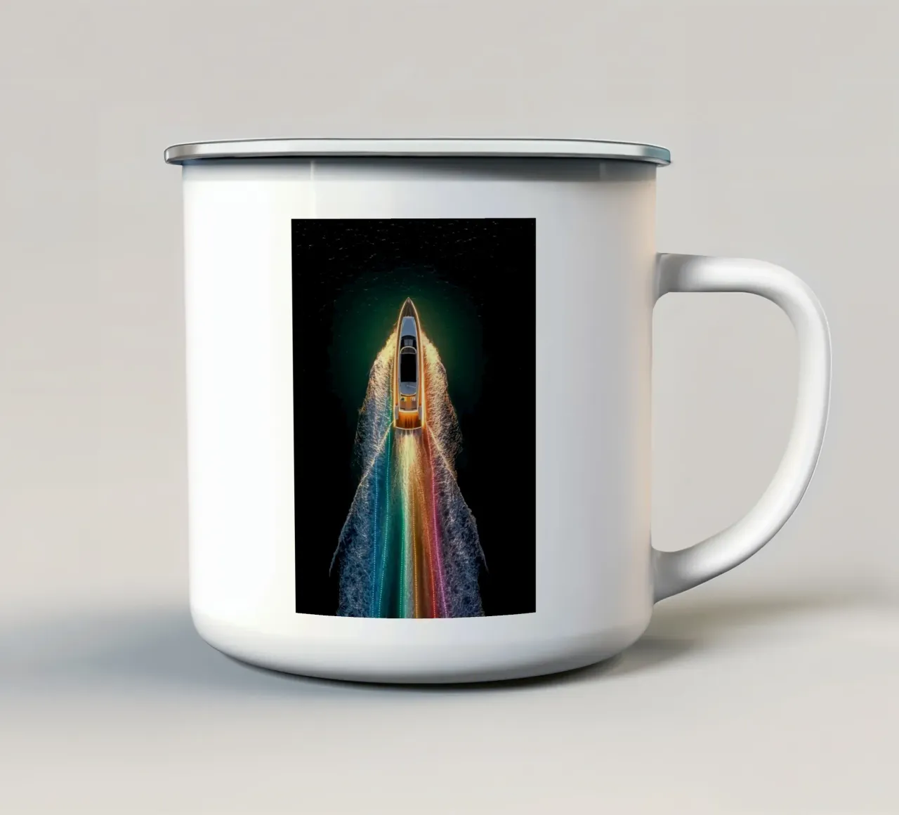 color ink boat tazza in smalto da juli