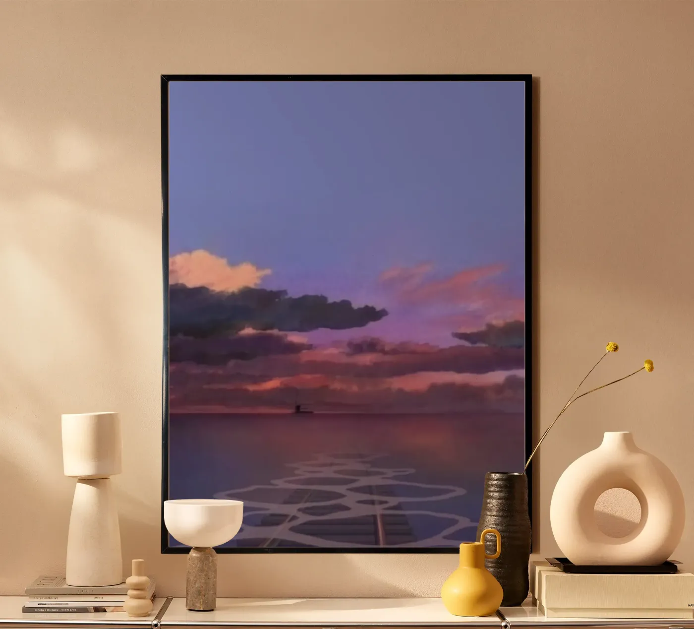 pink sunset poster da juli
