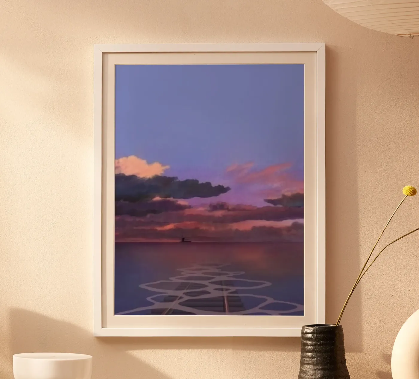 pink sunset poster da juli