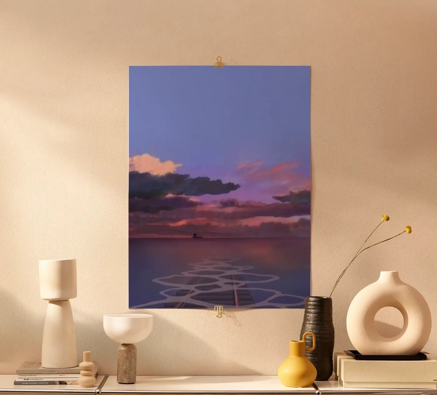 pink sunset poster da juli