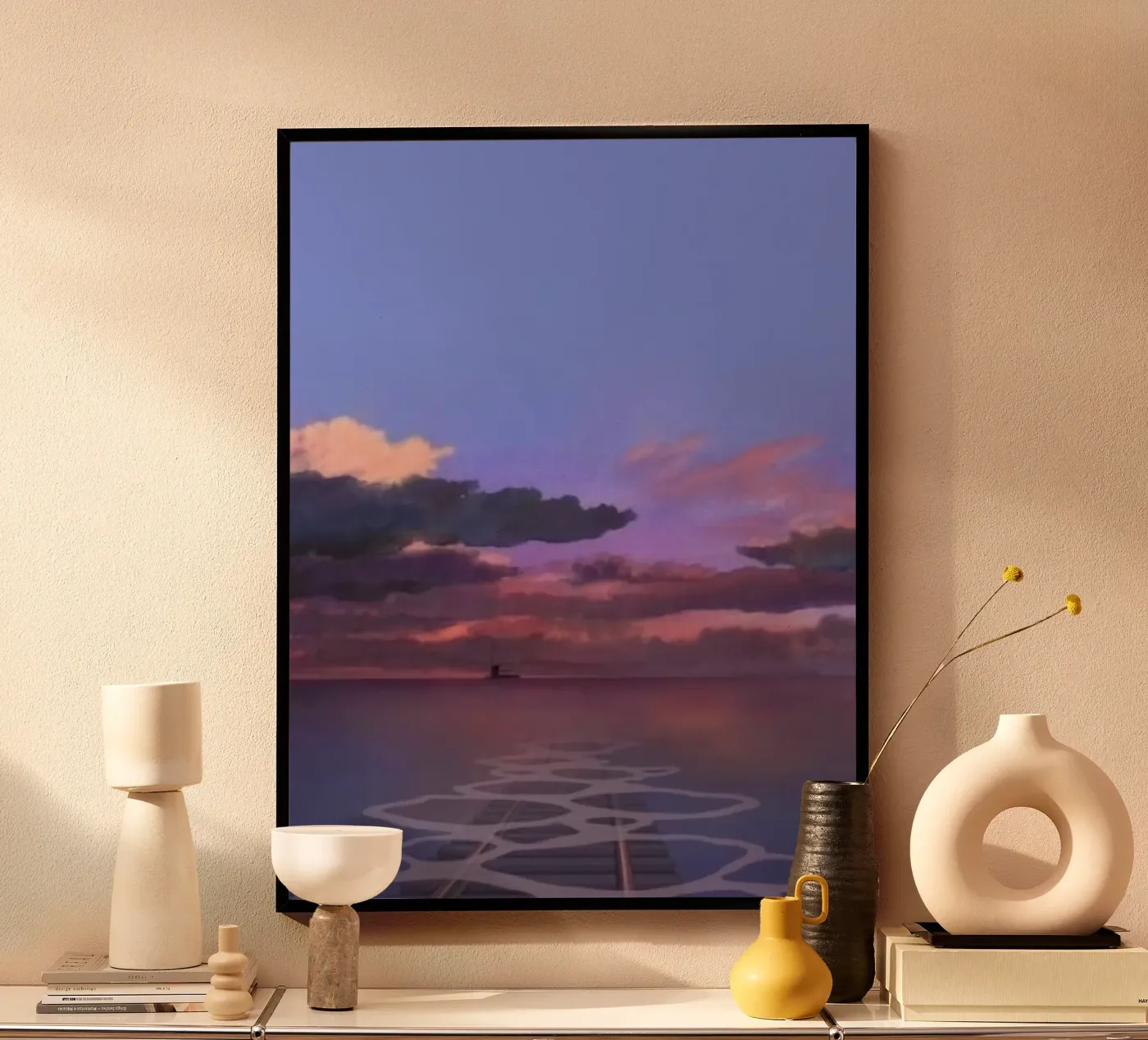pink sunset poster da juli