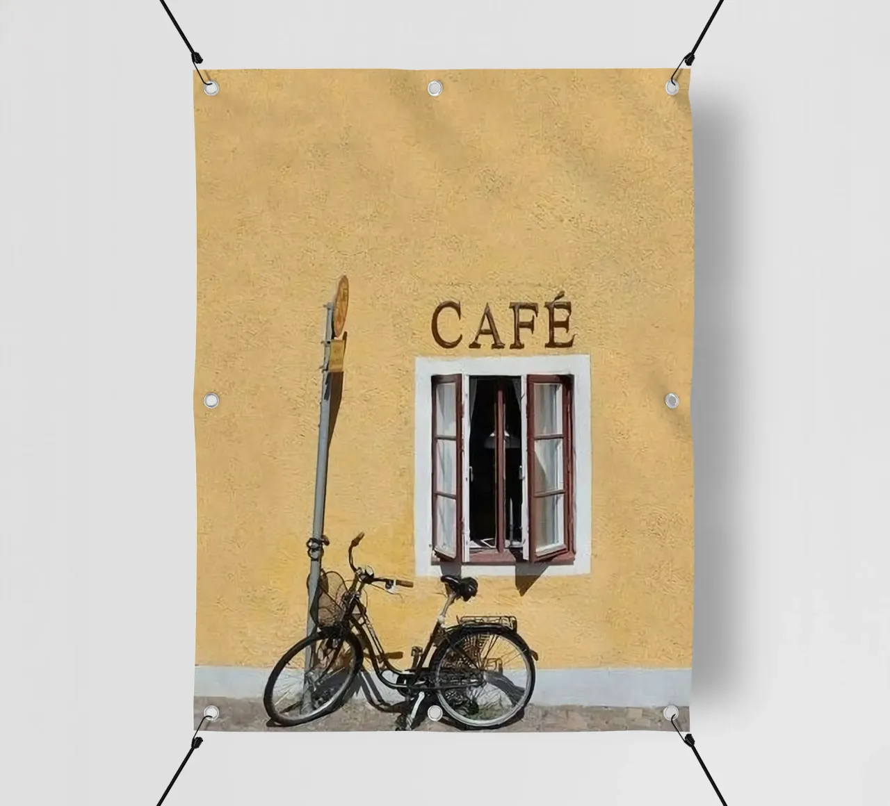 cafe with bike telo in pvc da juli