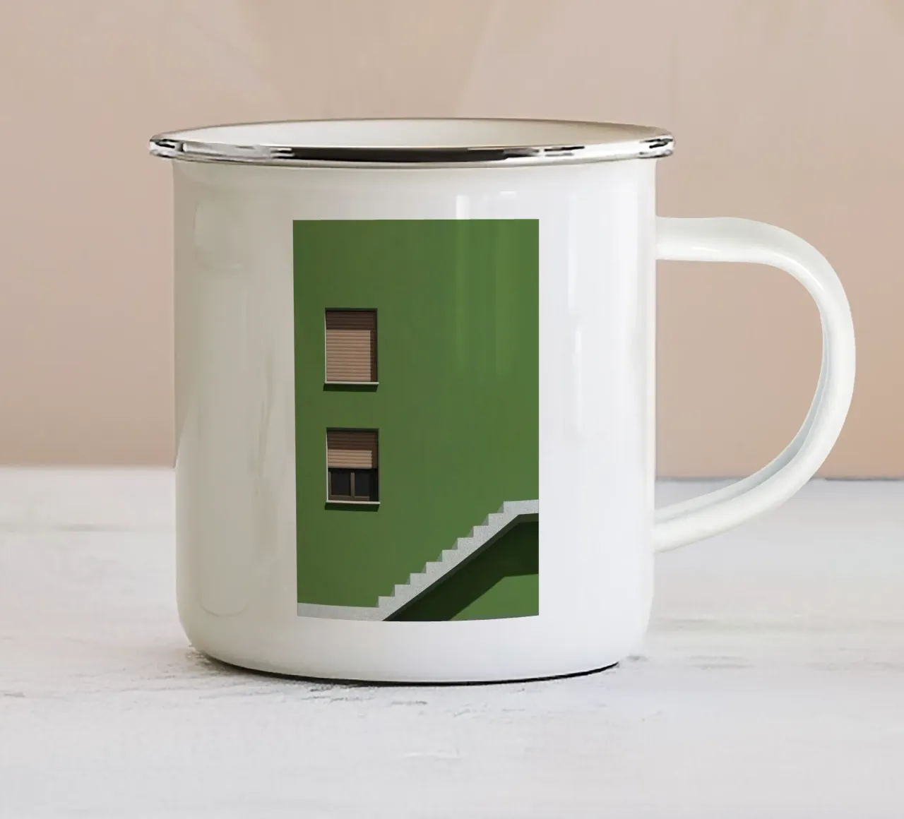 stair and window tazza in smalto da juli
