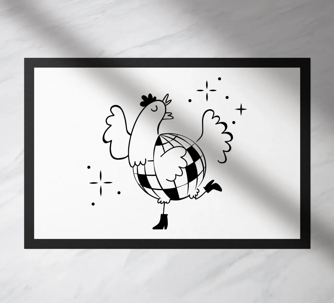 La poule a facette noir zerbino da alice