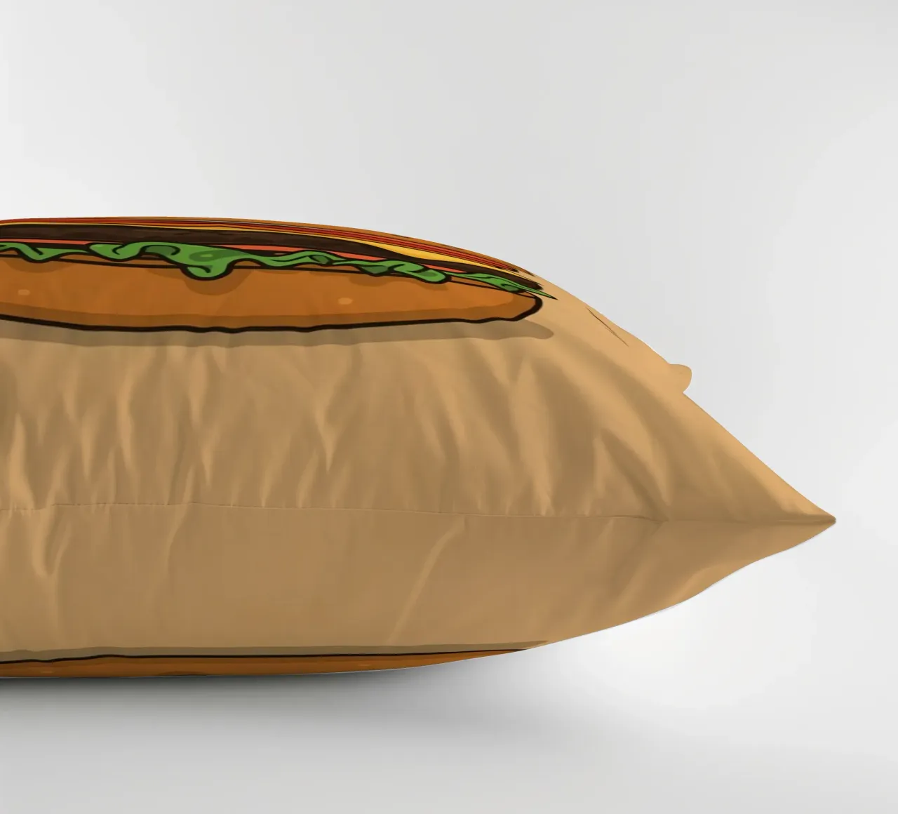 Hamburger "Patty Like It's Hot" (come se fosse caldo) cuscino da DesignDoodle