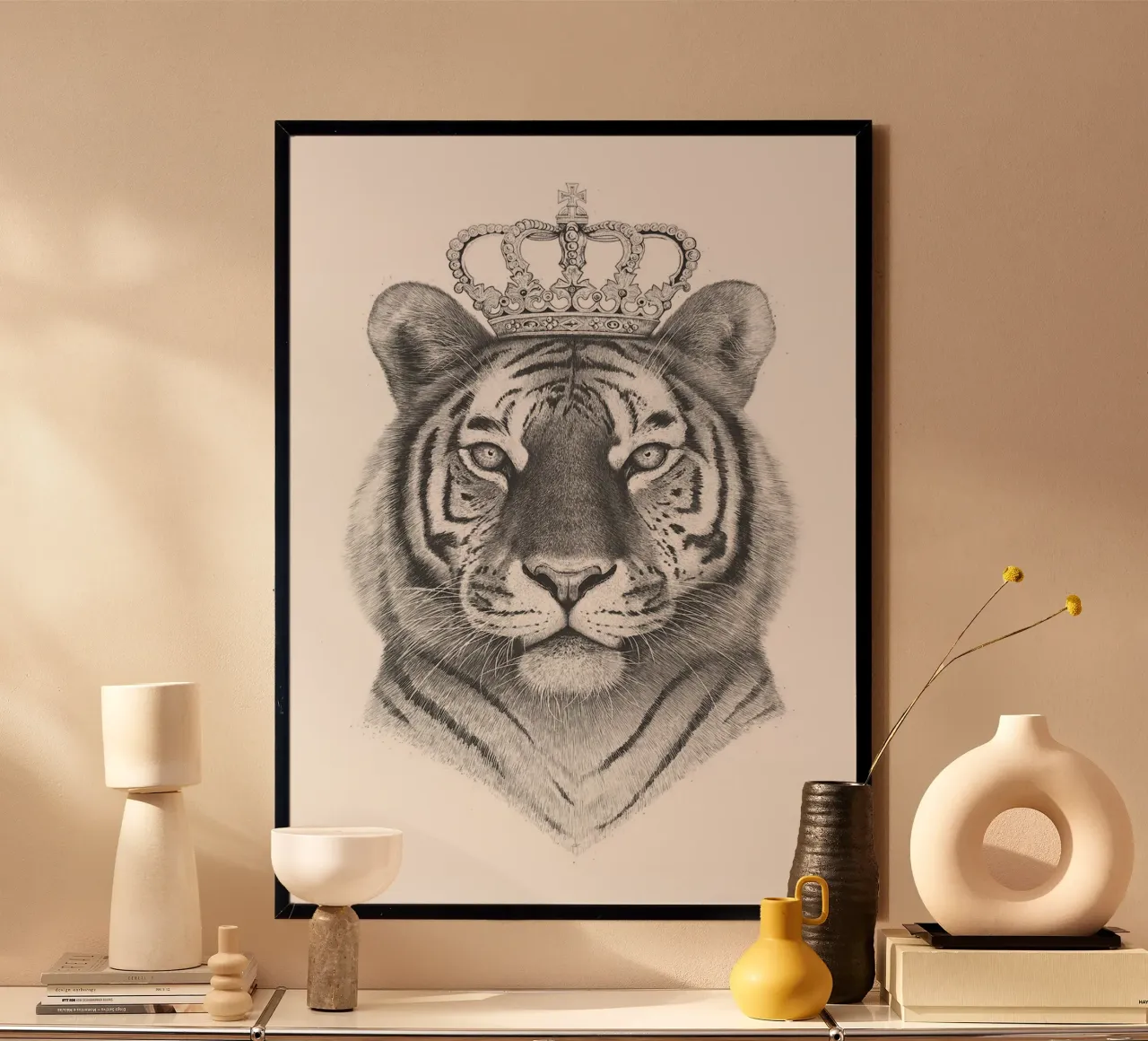 Re Tigre carta hahnemühle da Leonard