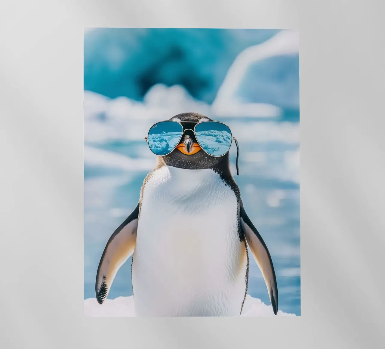 penguin with glasses pellicola backlit da marty