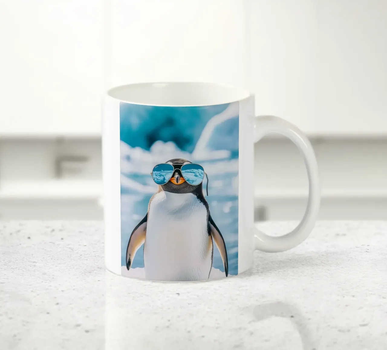 penguin with glasses tazza in ceramica da marty