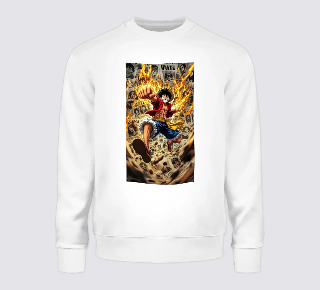 LUFFY ONE PIECE felpa da posterindo