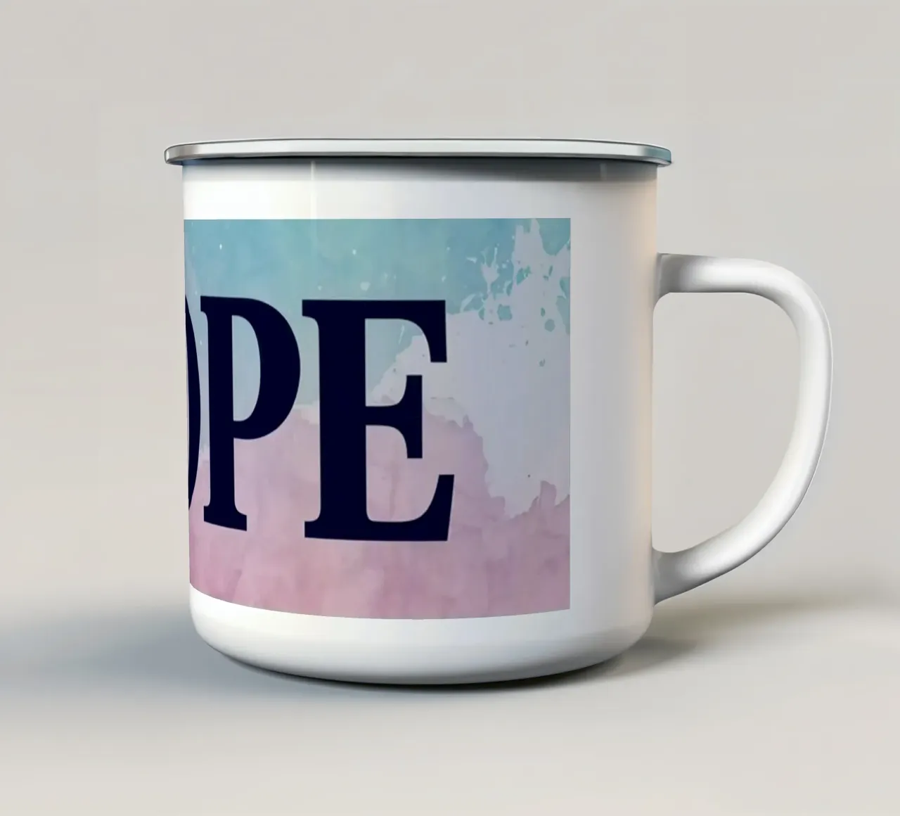 Sfondo di granite di speranza tazza in smalto da DesignDoodle