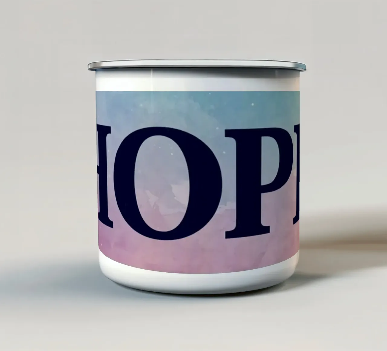 Sfondo di granite di speranza tazza in smalto da DesignDoodle