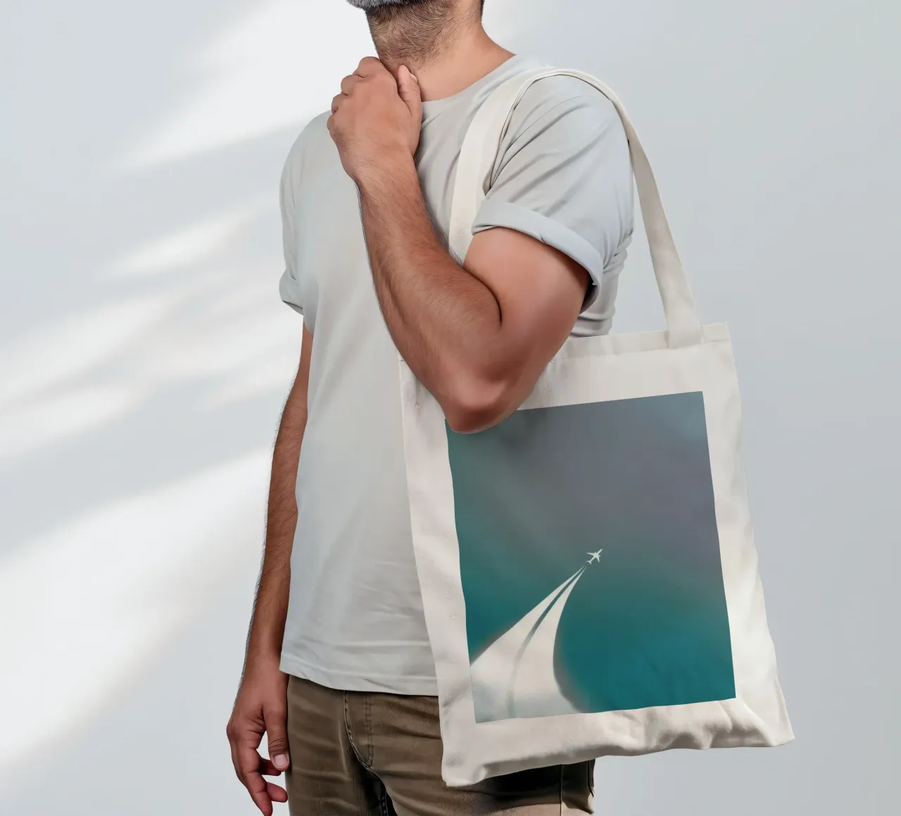 curve line plane borsa in juta da marty