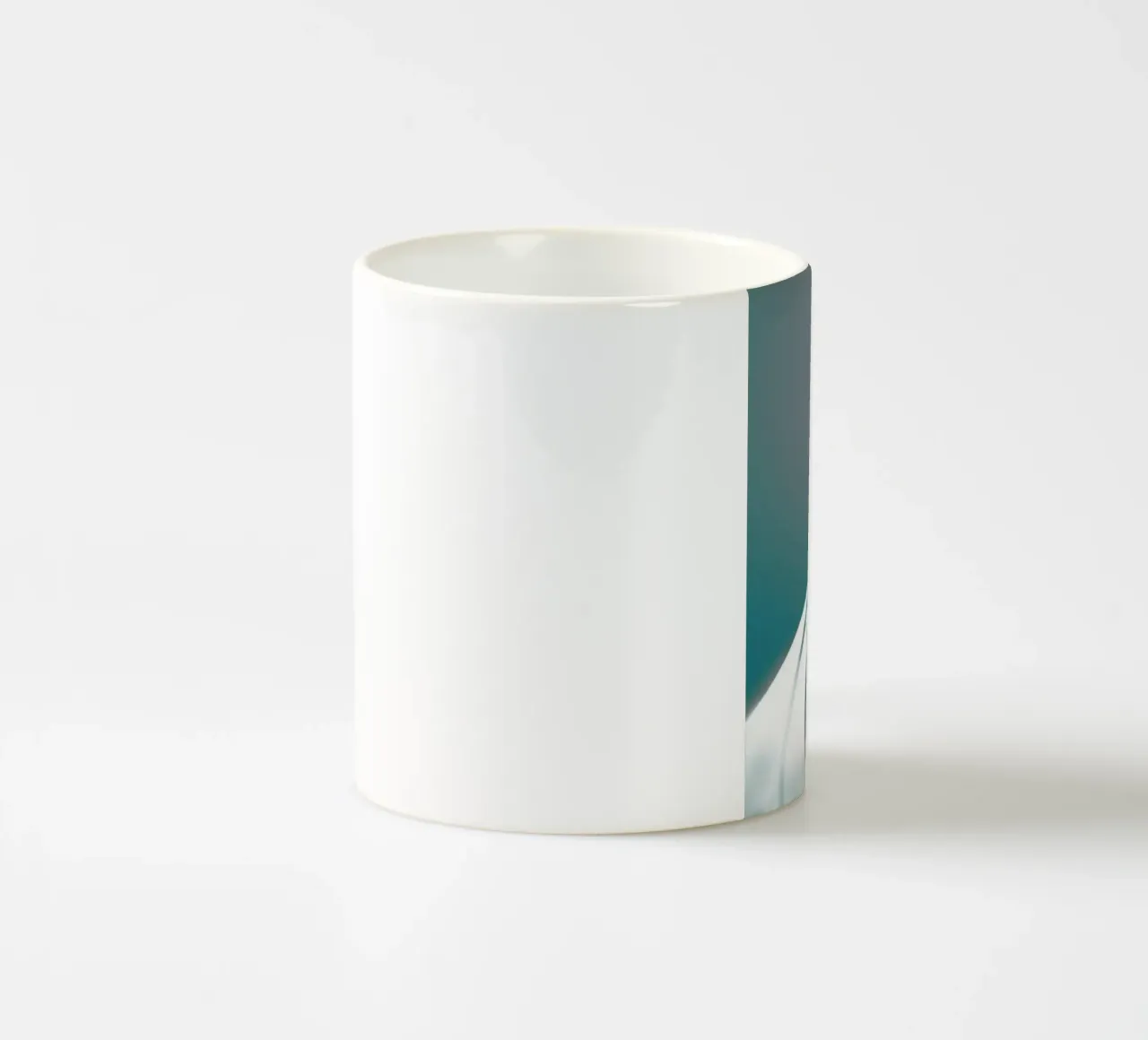 curve line plane taza de cerámica de marty
