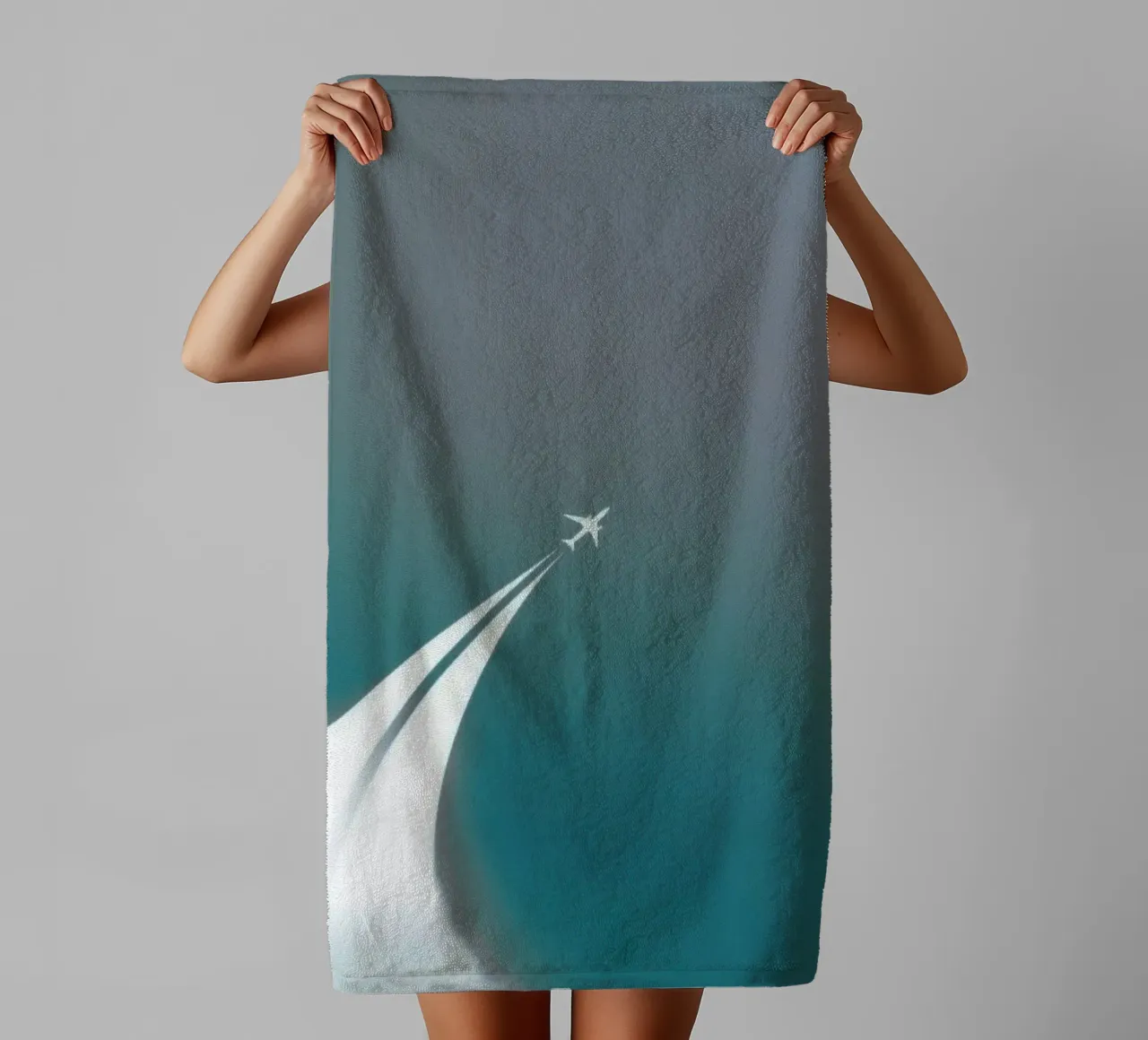 curve line plane serviette de bain de marty