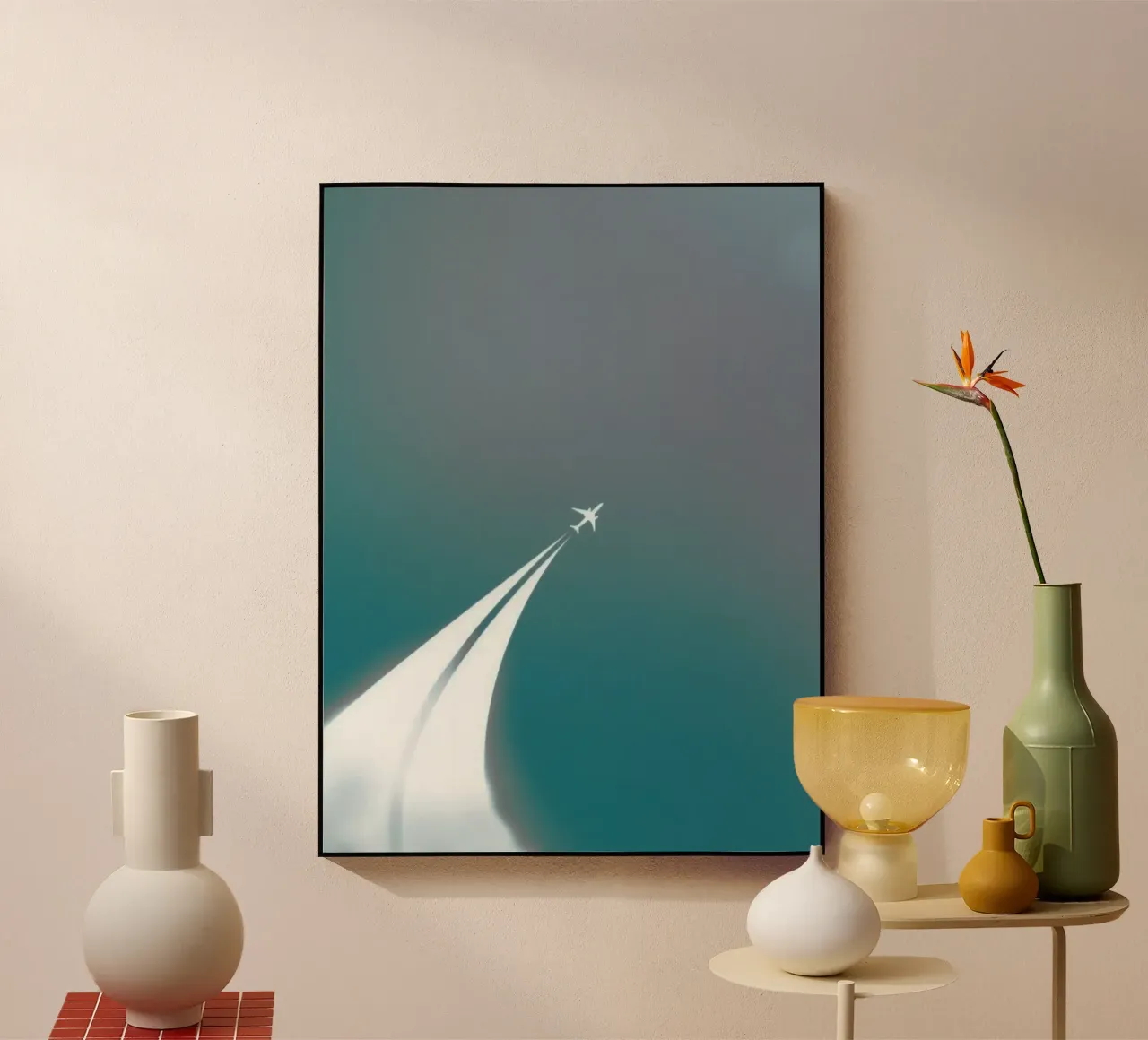 curve line plane Acryl-Glas von marty