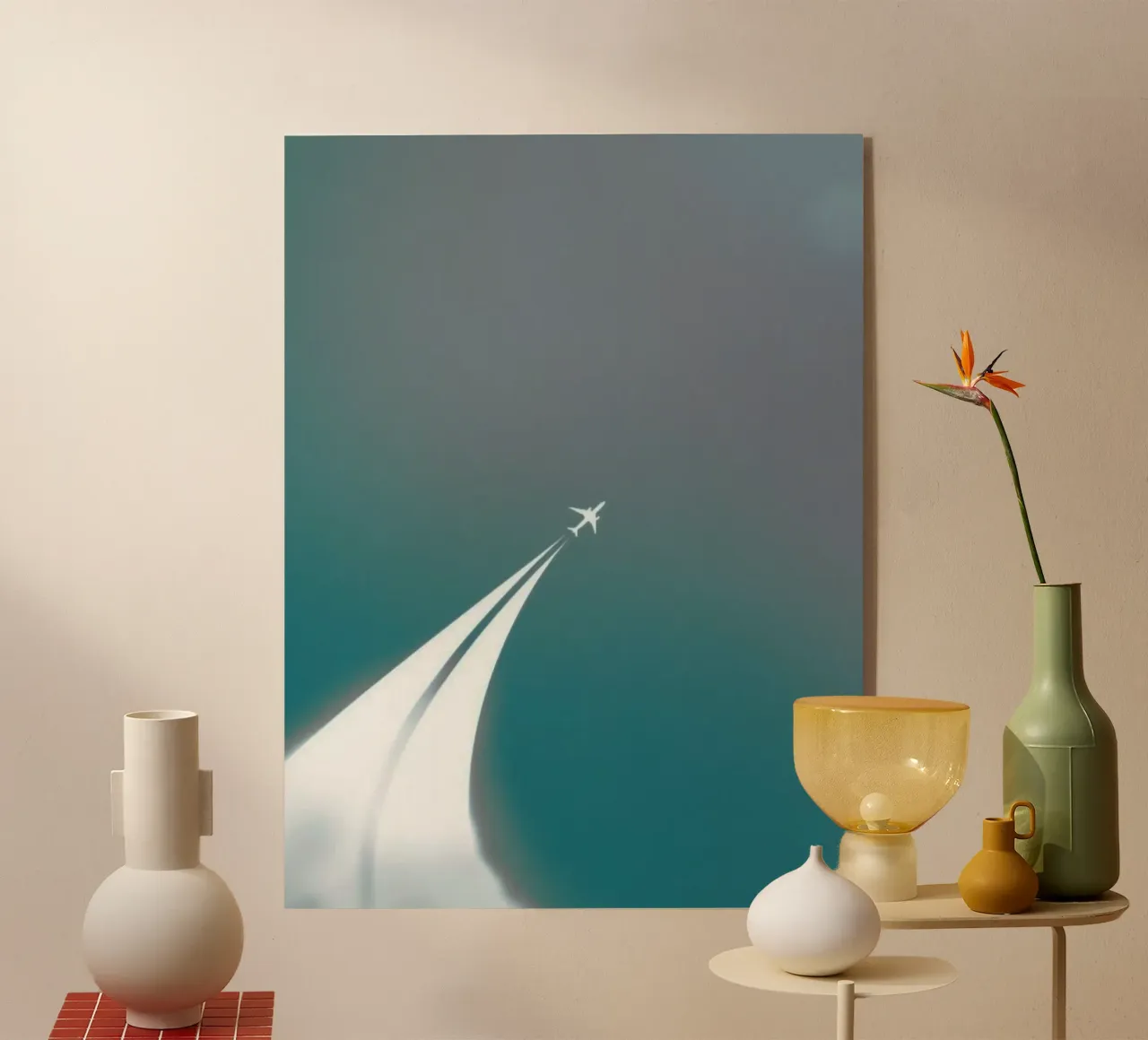 curve line plane Acryl-Glas von marty