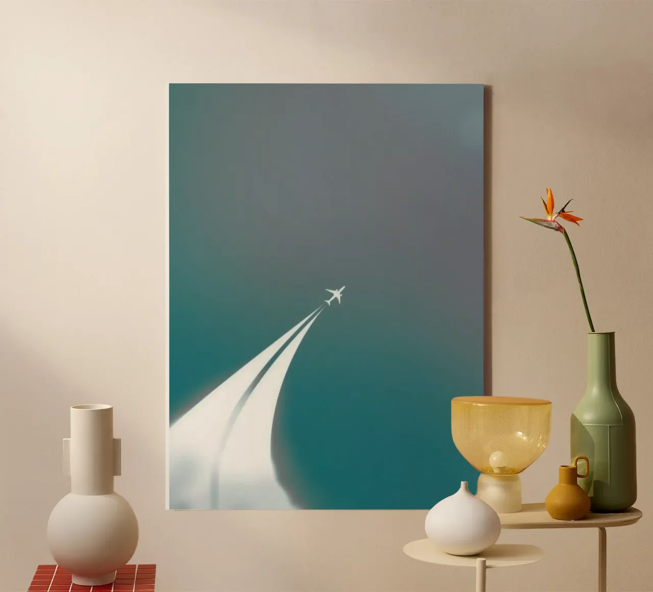 curve line plane lienzo de marty