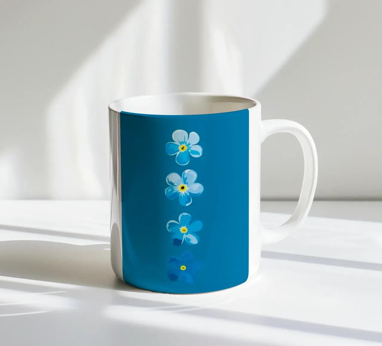 flower line color tazza in ceramica da marty