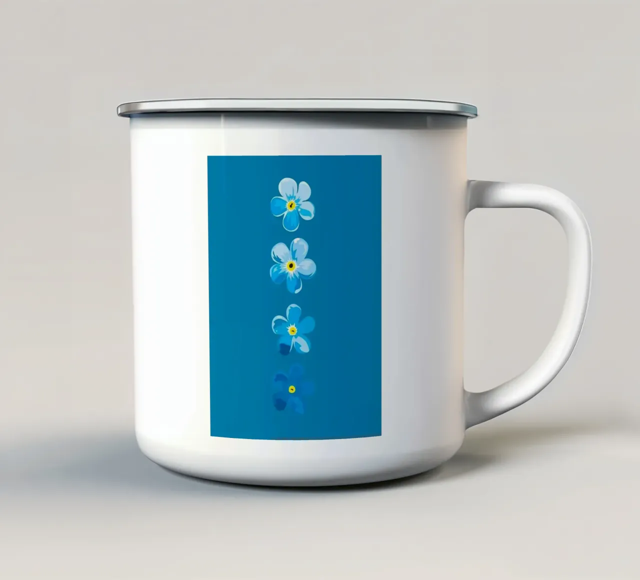 flower line color tazza in smalto da marty