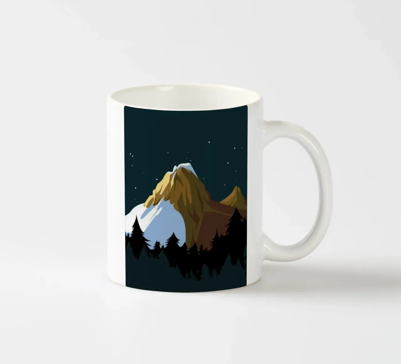 mountain in shade tazza in ceramica da marty