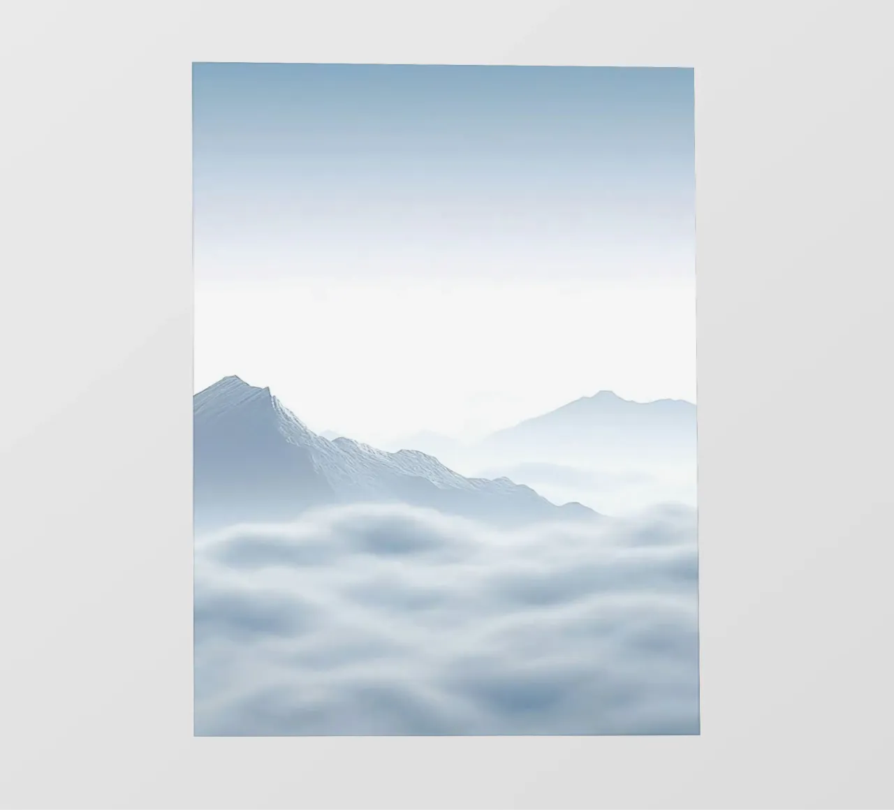 white mountain in cloud telo in pvc da marty
