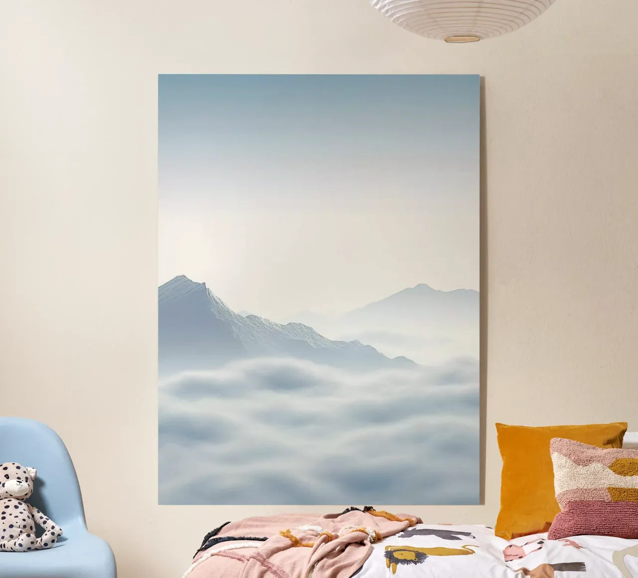 white mountain in cloud plexiglass da marty