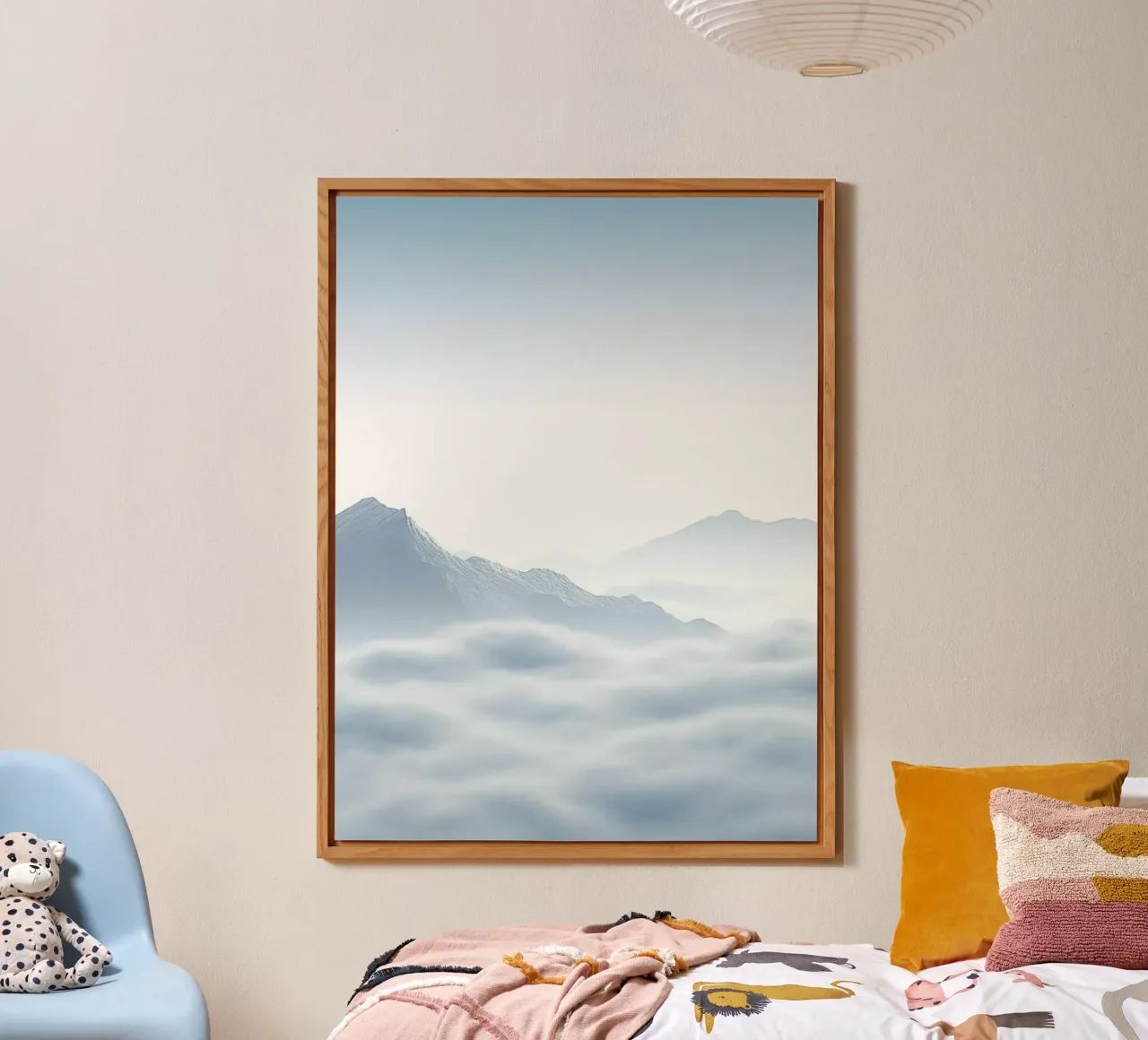 white mountain in cloud alluminio dibond da marty