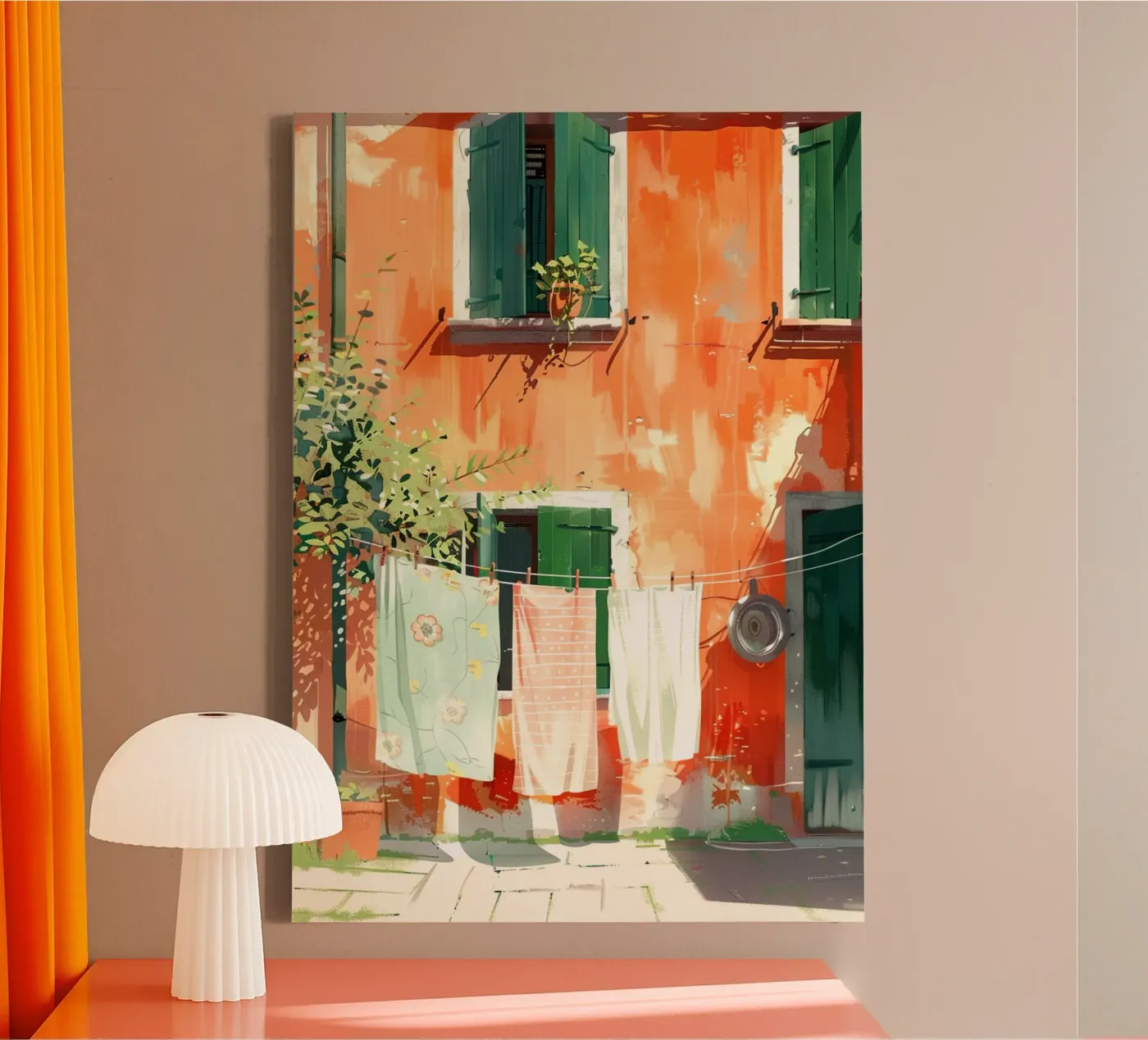 Laundry Leinwand von Artsy Bessy