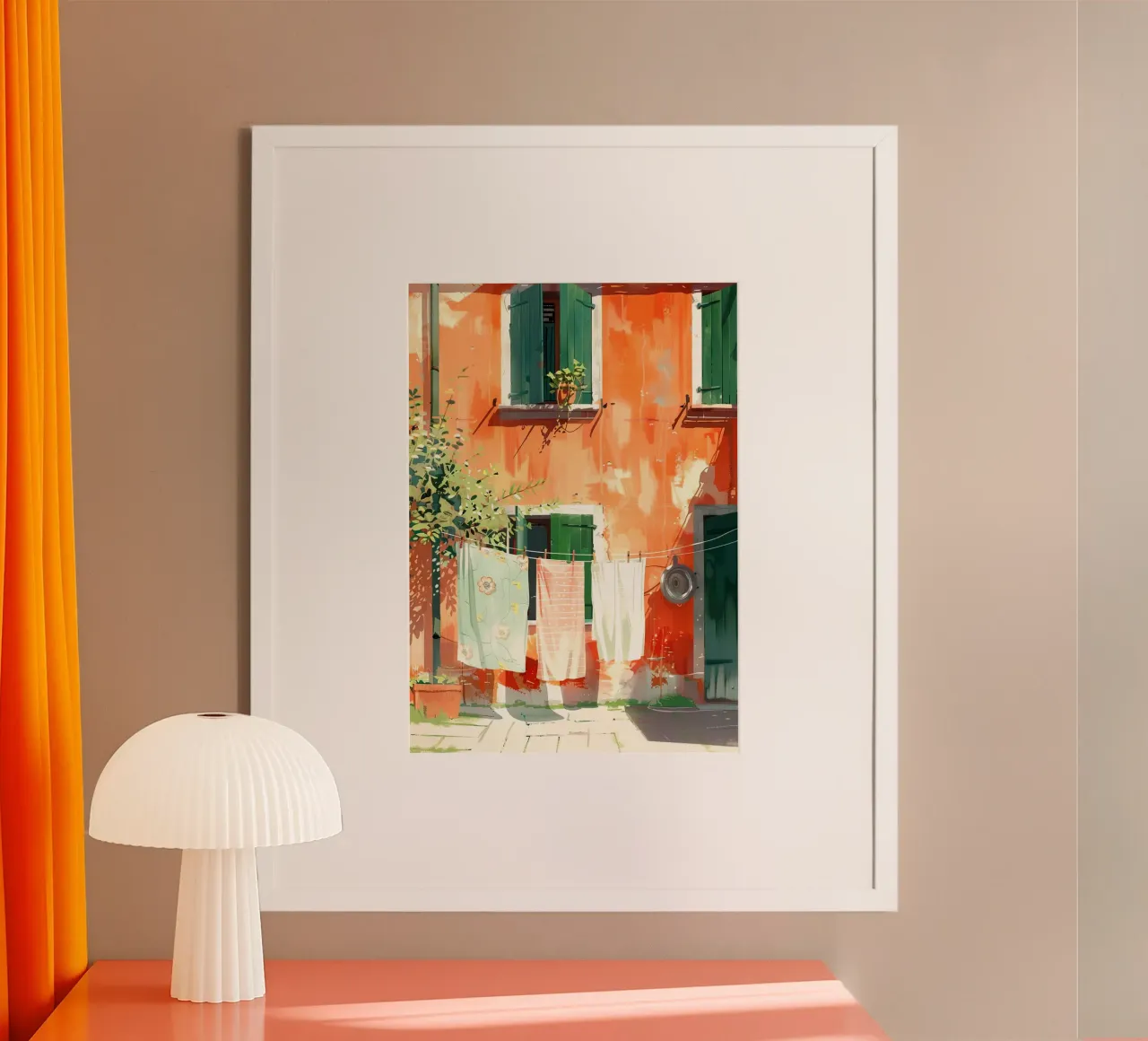 Laundry poster con telaio in alluminio da Artsy Bessy