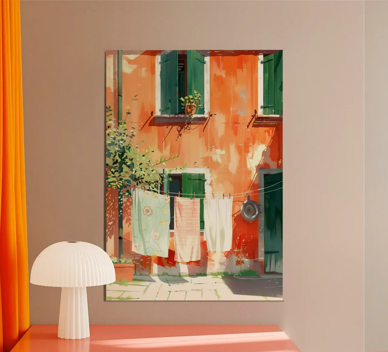Laundry poster con telaio in alluminio da Artsy Bessy