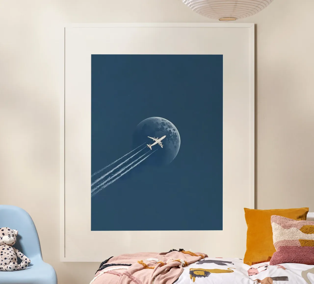 plane fly to moon carta hahnemühle da marty