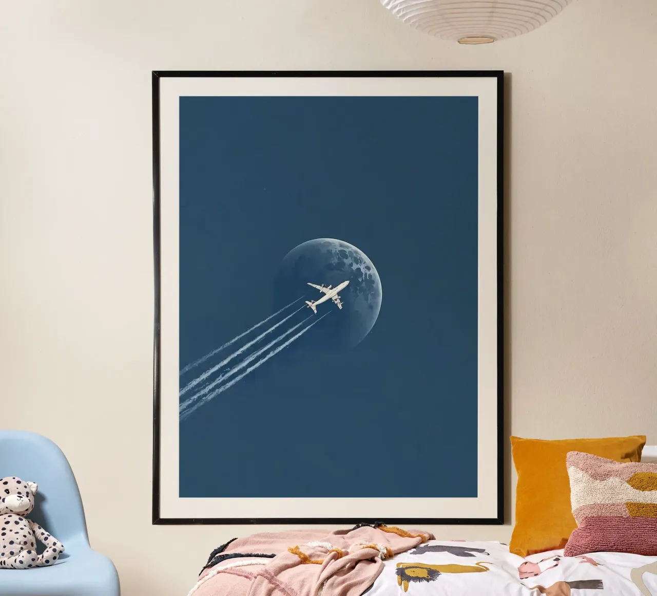 plane fly to moon carta hahnemühle da marty